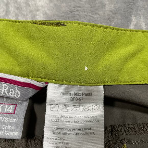 Rab Helix Pants Womens Large Lightweight Outdoor Hiking Trekking Performance - Picture 4 of 14